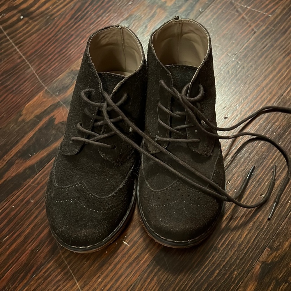 Boys leather dress shoe janie and Jack